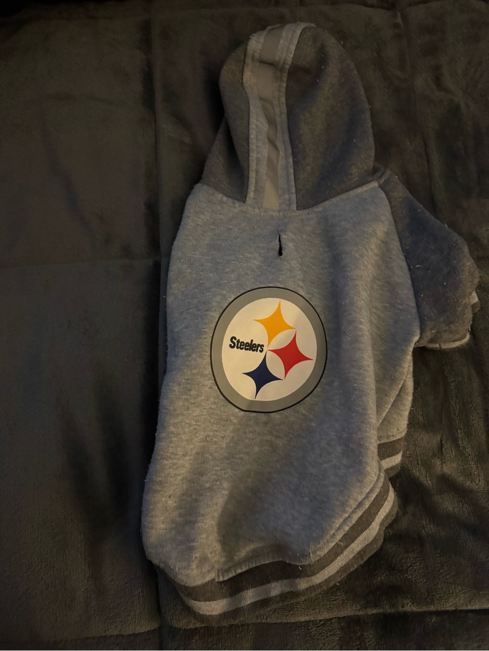 Pittsburgh Steelers Gray Pet Hoodie